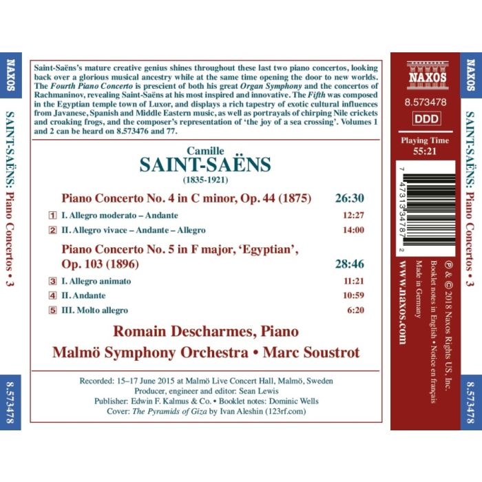 Saint-Saens: Piano Concertos Nos. 4 & 5 - slide-1