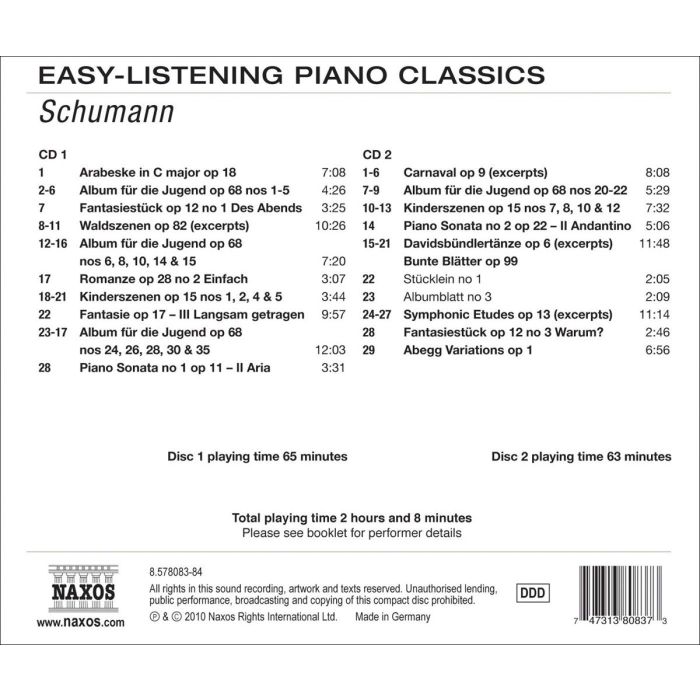 EASY-LISTENING PIANO CLASSICS - SCHUMANN - slide-1