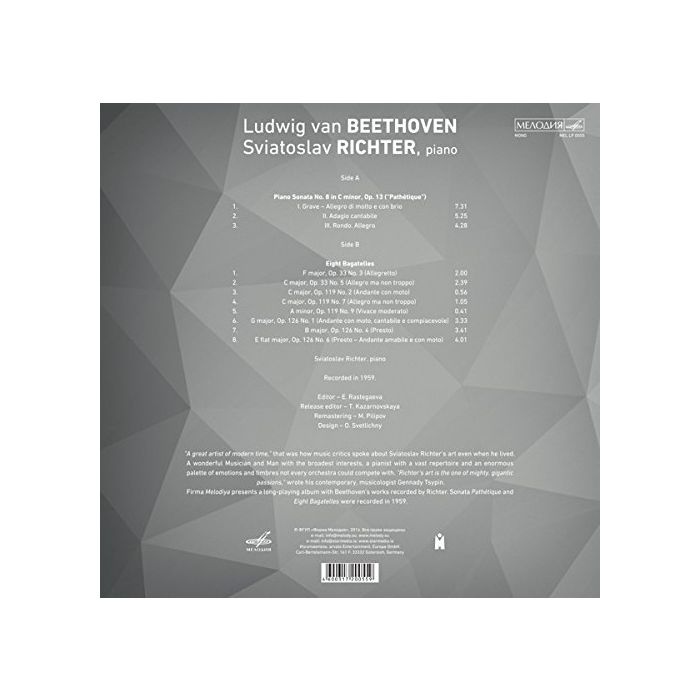 Beethoven: Piano Sonata No. 8 “Pathétique”; 8 Bagatelles (180g) - slide-1