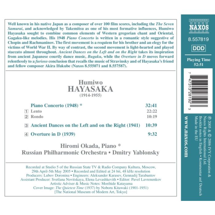 HAYASAKA: Piano Concerto, Ancient Dances - slide-1