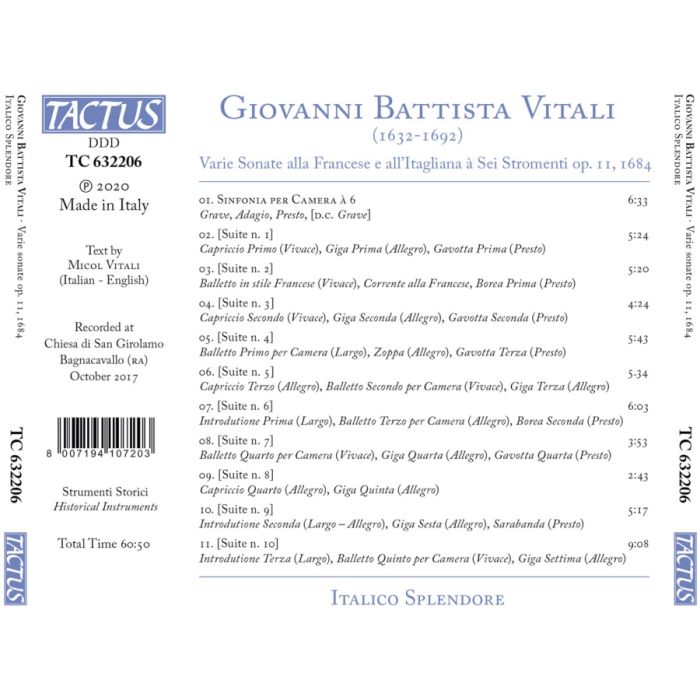 Vitali: Varie Sonate op. 11, 1684 - slide-1