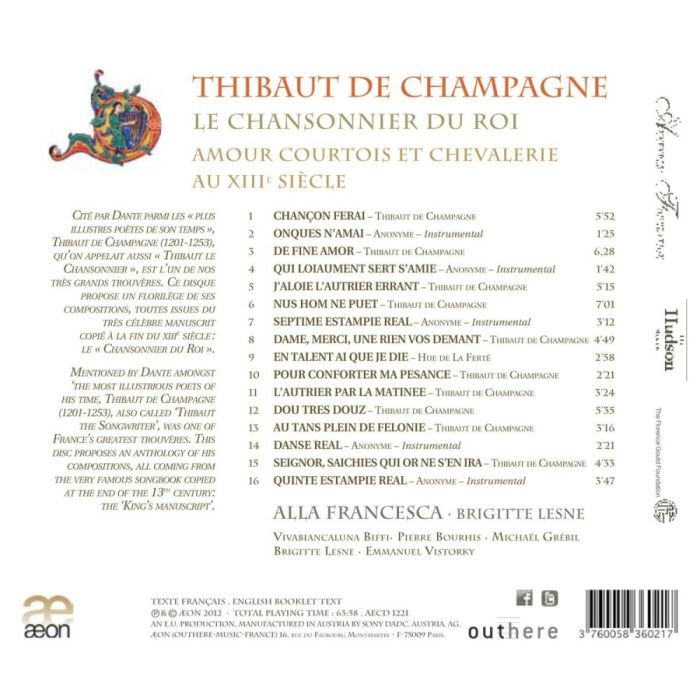 Thibaut de Champagne, Le chansonnier du roi - Amour courtois et chevalerie au XIIIème siècle - slide-1