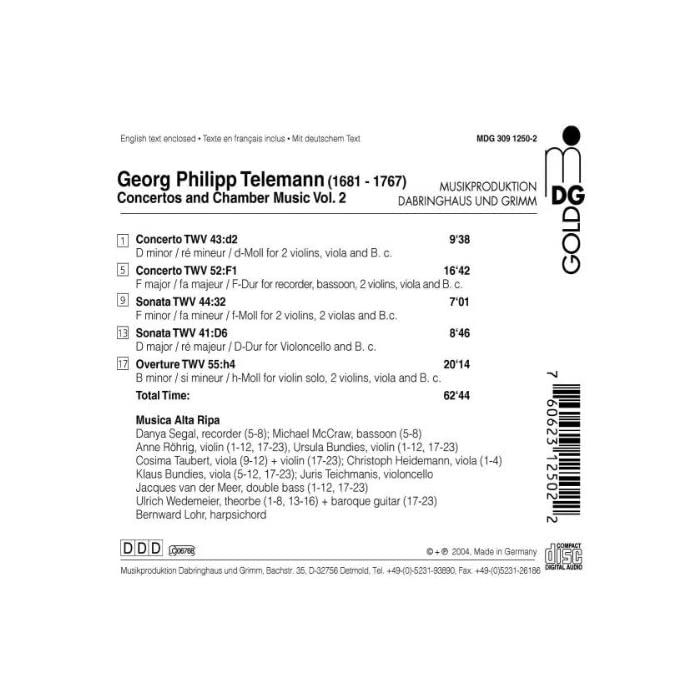 Telemann: Concertos & chamber music vol. 2 - slide-1