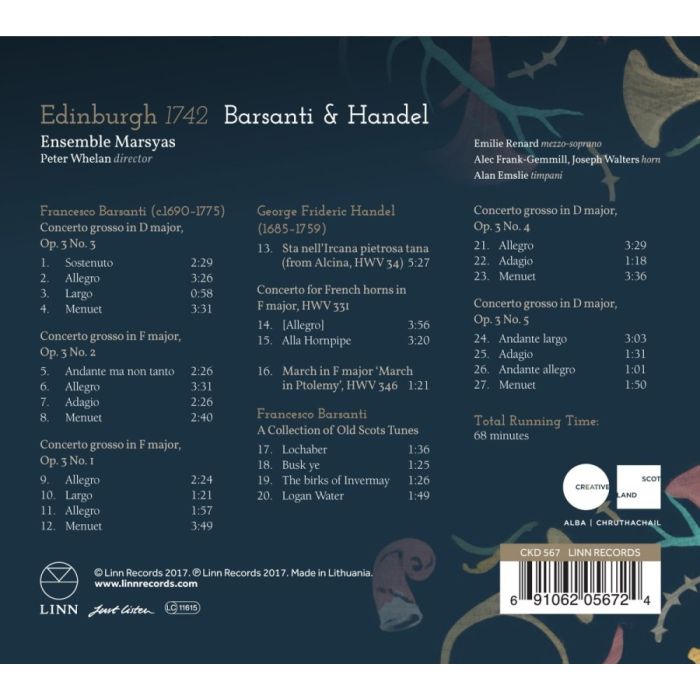 Edinburgh 1742: Barsanti: Concerti grossi Op. 3; Handel: Concerto for French Horns - slide-1