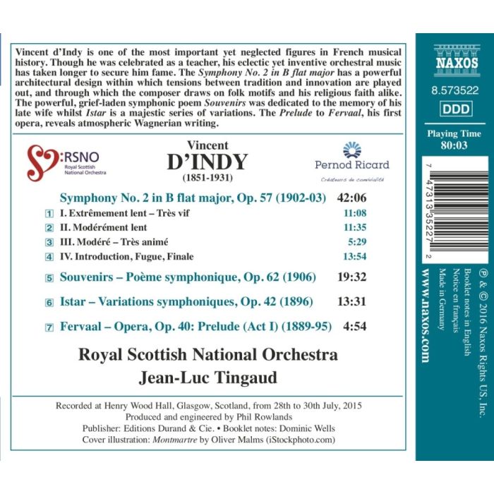D'Indy: Symphony No. 2 Souvenirs Istar Fervaal - slide-1