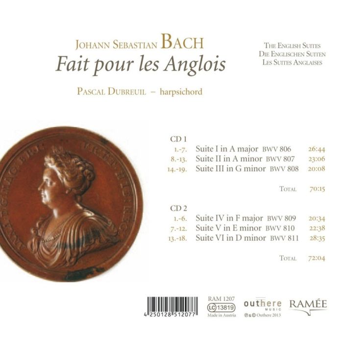 Bach: Fait pour les Anglois - The English Suites BWV 806-811 - slide-1