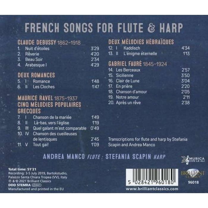 French Songs for Flute & Harp - slide-1