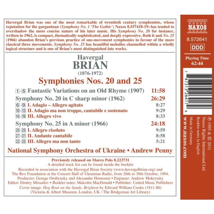 Havergal Brian: Symphonies Nos. 20 and 25 - slide-1