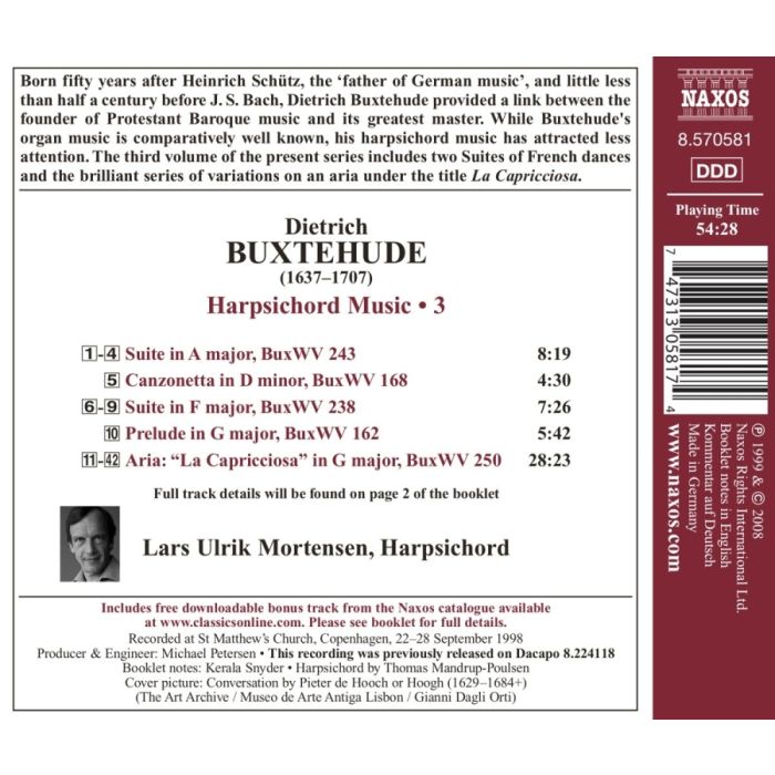 Buxtehude Dietrich: Harpsichord Music Vol. 3 - slide-1
