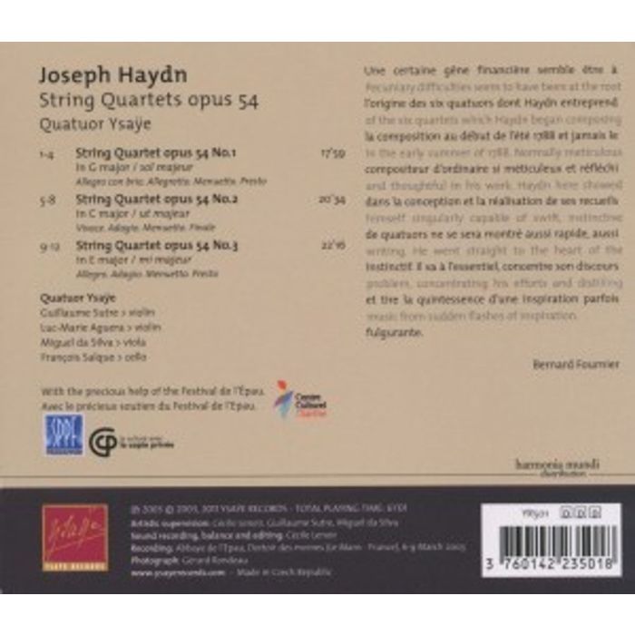 HAYDN: String quartets op. 54 - slide-1