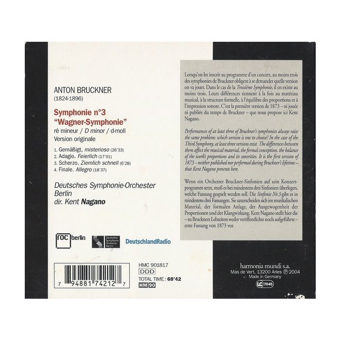 Bruckner: Symphony no. 3 - slide-1