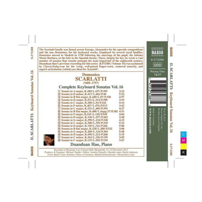 Scarlatti: Complete Keyboard Sonatas Vol. 16 - slide-1