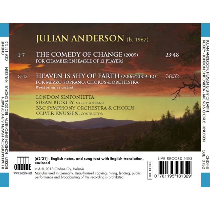 Anderson: Heaven is shy of Earth; The comedy of change - slide-1