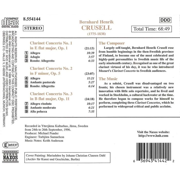 CRUSELL: Clarinet Concertos - slide-1