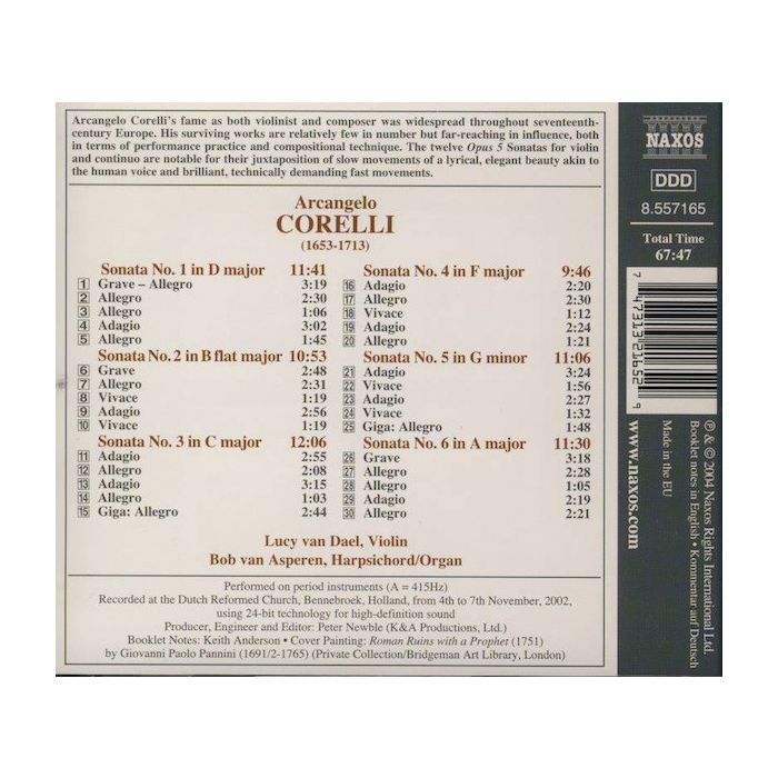Corelli: Violin Sonatas Op. 5, Nos. 1-6 - slide-1