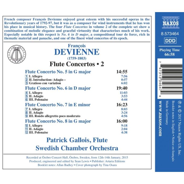 Devienne: Flute Concertos Vol. 2 - Nos. 5 - 8 - slide-1