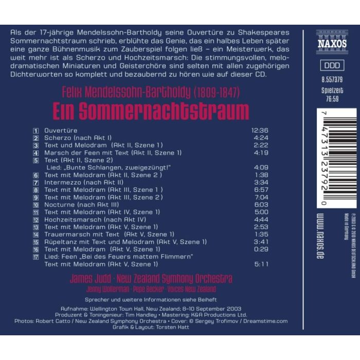 MENDELSSOHN: A Midsummer Night's Dream - slide-1