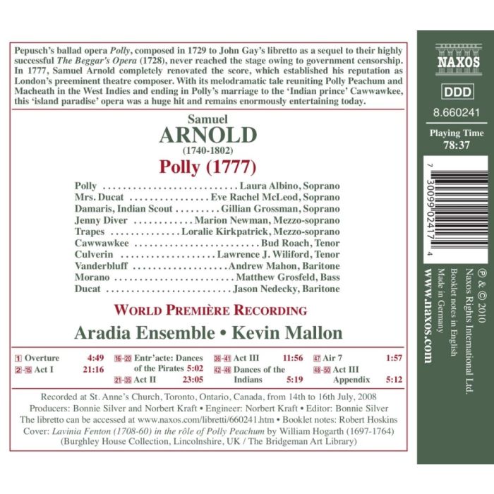Arnold: Polly, opera (1729) - slide-1