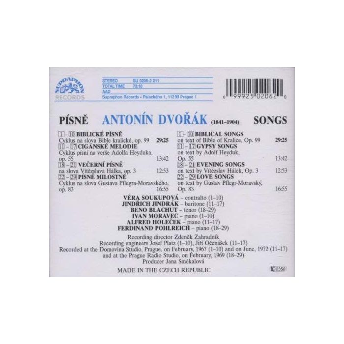 Dvorak: Gypsy Songs, Biblical Songs - slide-1