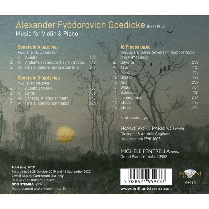 Goedicke: Music for Violin & Piano - slide-1