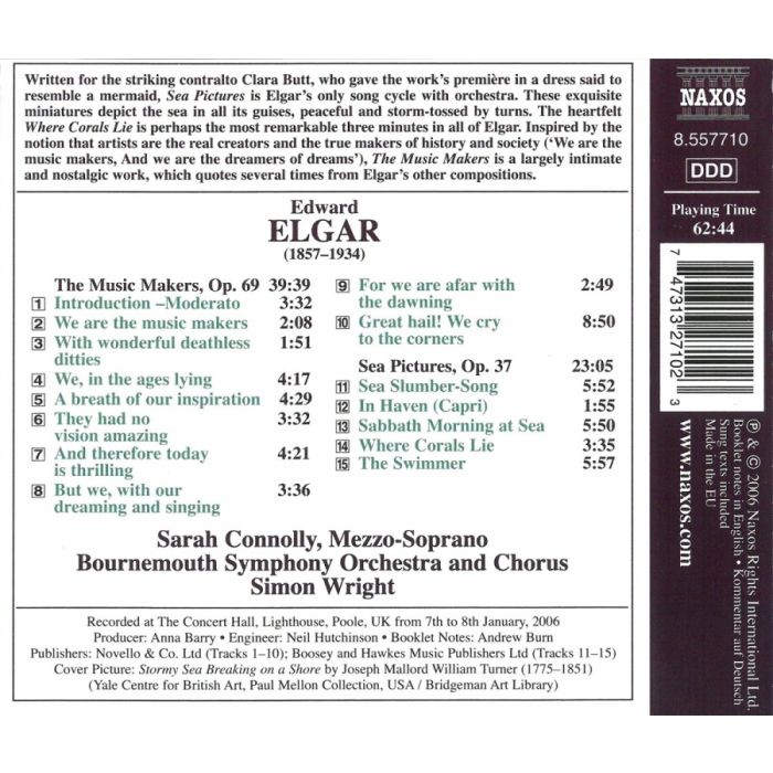 ELGAR: Music Makers, Sea Pictures - slide-1