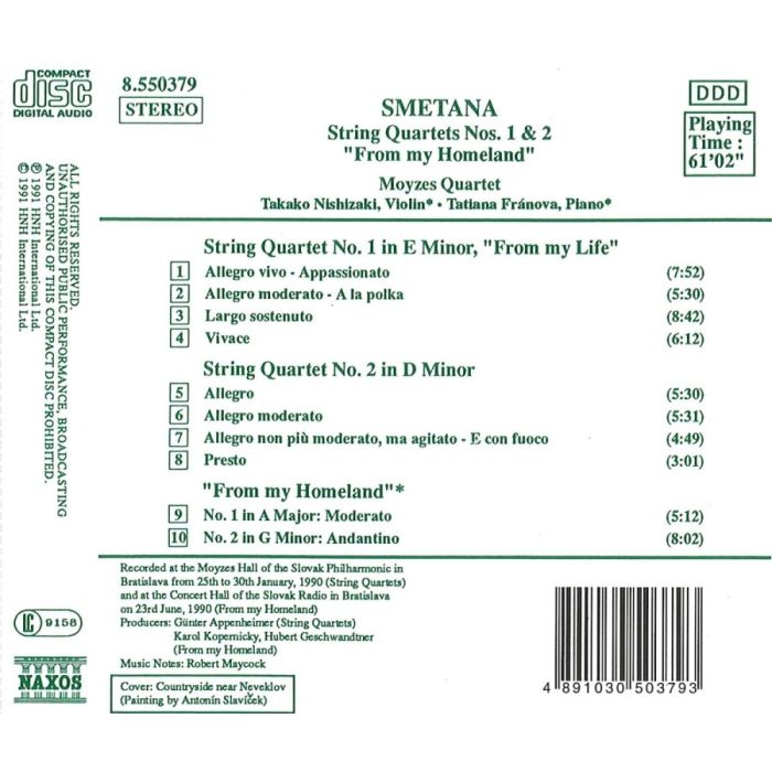 Smetana: String Quartets Nos. 1 and 2, From My Homeland - slide-1
