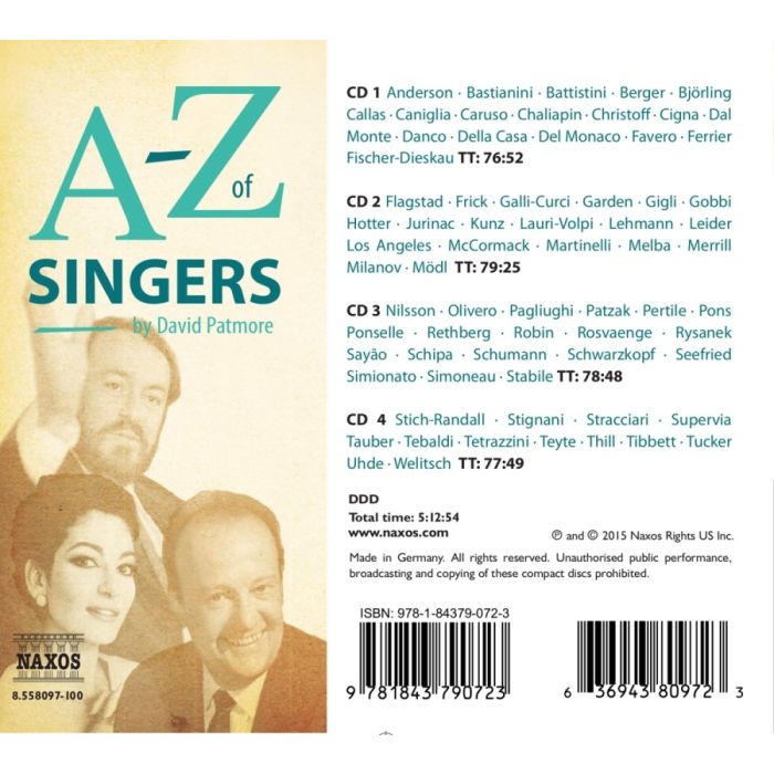 A-Z of Singers; wydawnictwo omawia kariery i nagrania ponad 300 śpiewaków - slide-1
