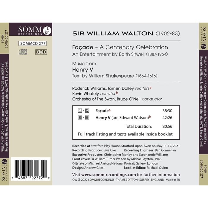 Walton: Facade; Henry V - slide-1