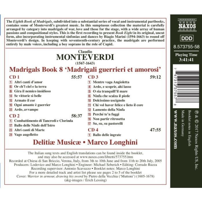 Monteverdi: Madrigals Book 8 