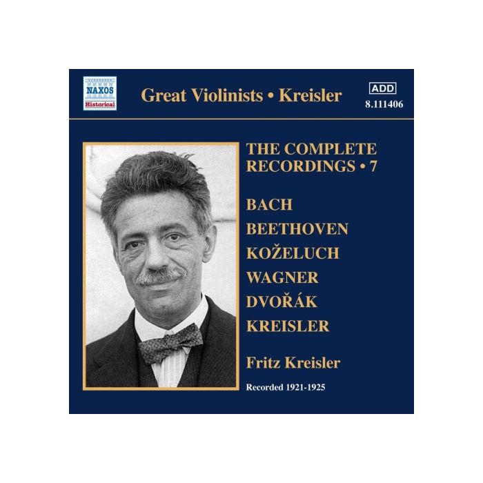 Kreisler: Complete Recordings Vol. 7 (1921-1925)