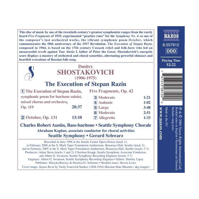 SHOSTAKOVICH: The Execution of Stepan Razin - slide-1