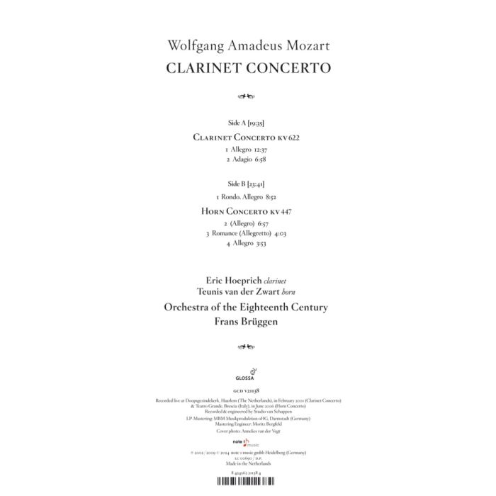 Mozart: Clarinet Concerto; Horn Concerto (LP) - slide-1