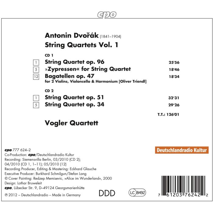 Dvorak: String Quartets Vol. 1 - slide-1