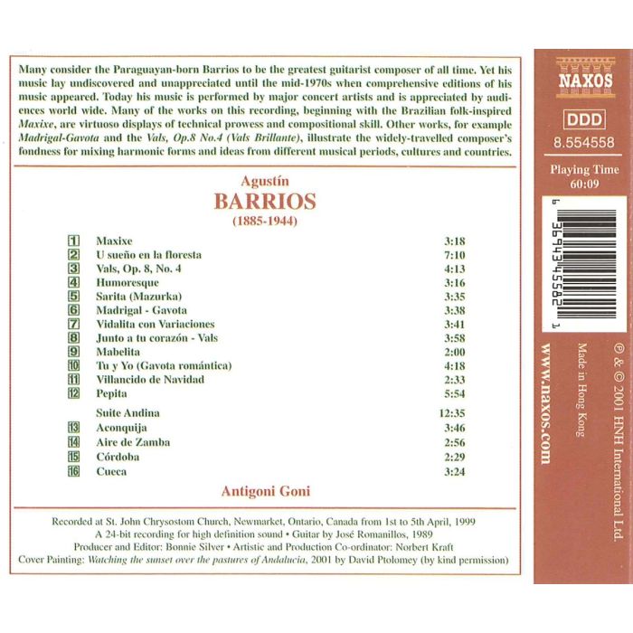 BARRIOS: Guitar Music vol.1 - slide-1