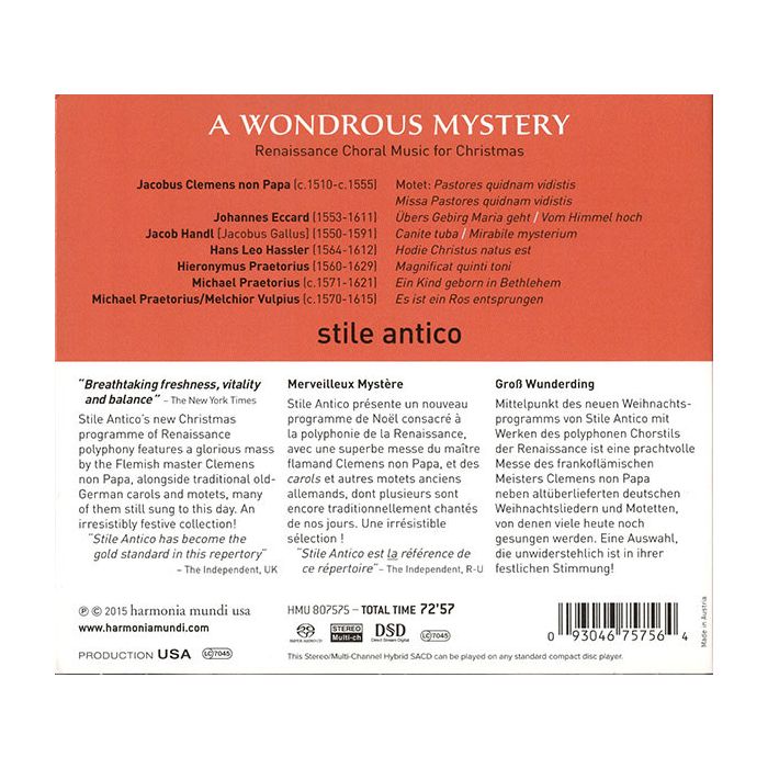A Wondrous Mystery, Renaissance Choral Music for Christmas - slide-1