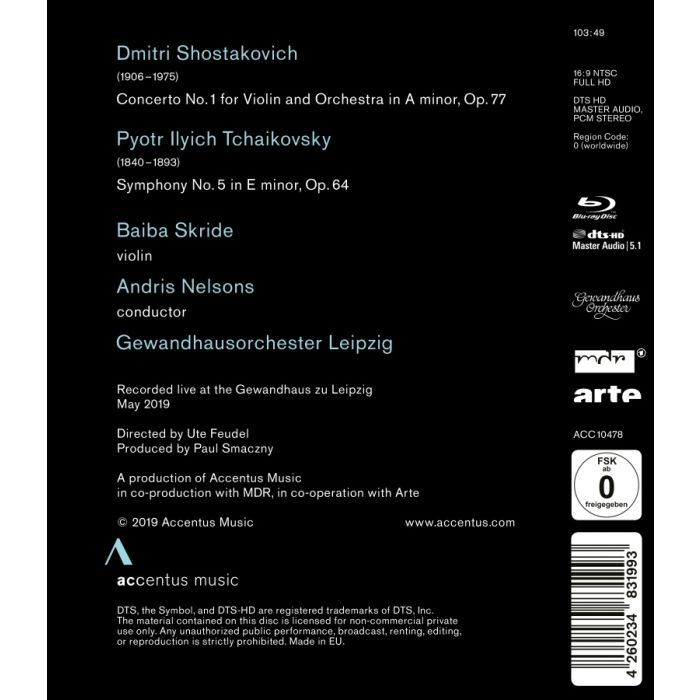 Shostakovich: Violin Concerto No. 1; Tchaikovsky: Symphony No. 5 - slide-1