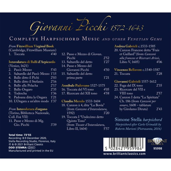 Picchi: Complete Harpsichord Music - slide-1