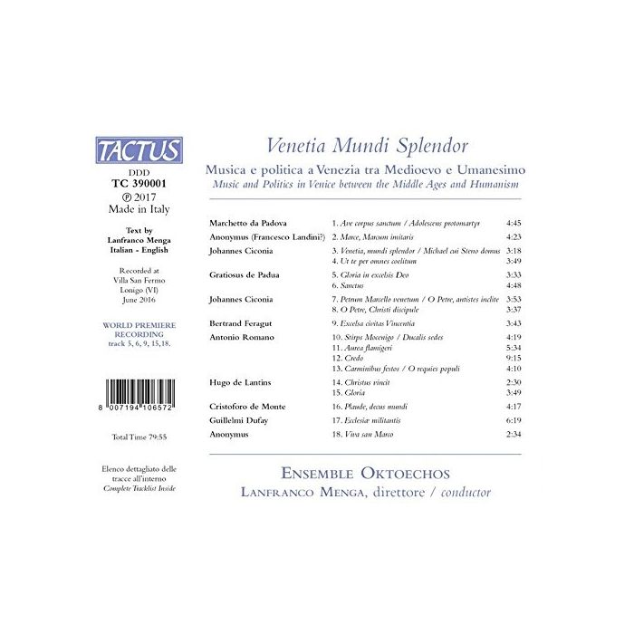 Venetia Mundi Splendor - Music and Politics in Venice between the Middle Ages and Humanism - slide-1