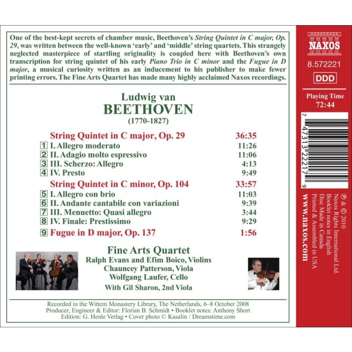 Beethoven: String Quintets Op. 29 & 104 - slide-1