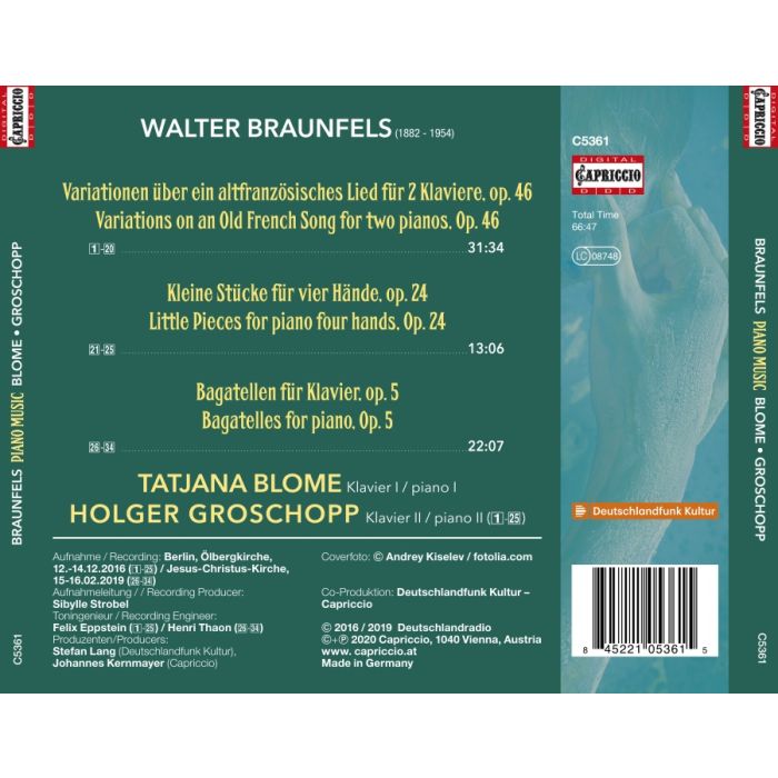 Braunfels: Piano Music - slide-1