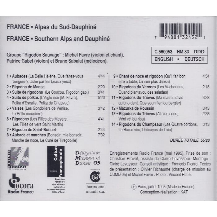 Rigodon Sauvage ‎– France: Southern Alps And Dauphiné - slide-1