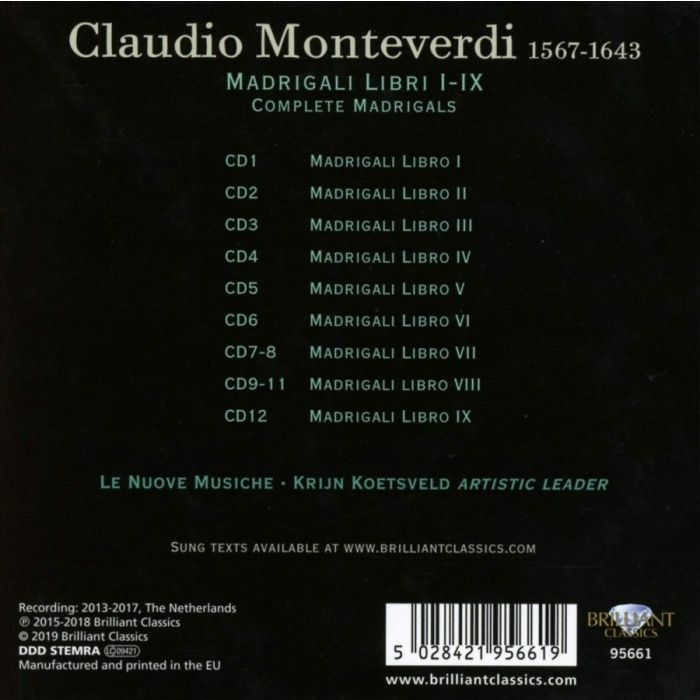 Monteverdi: Madrigali Libri I - IX - slide-1