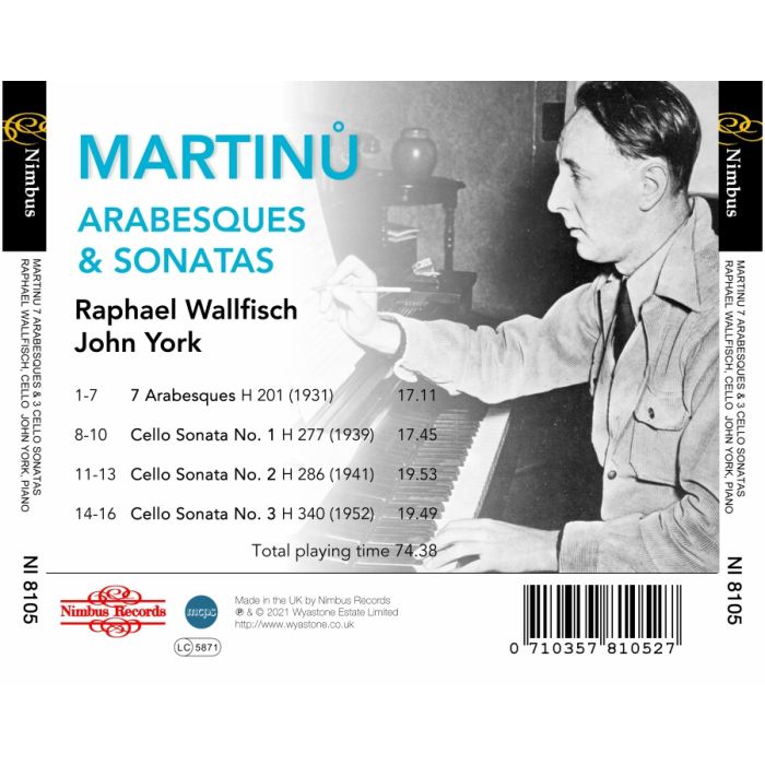 Martinů: Three Cello Sonatas - slide-1
