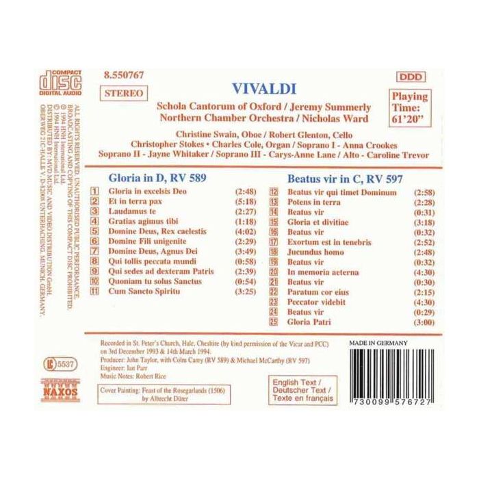VIVALDI: Gloria, Beatus Vir - slide-1