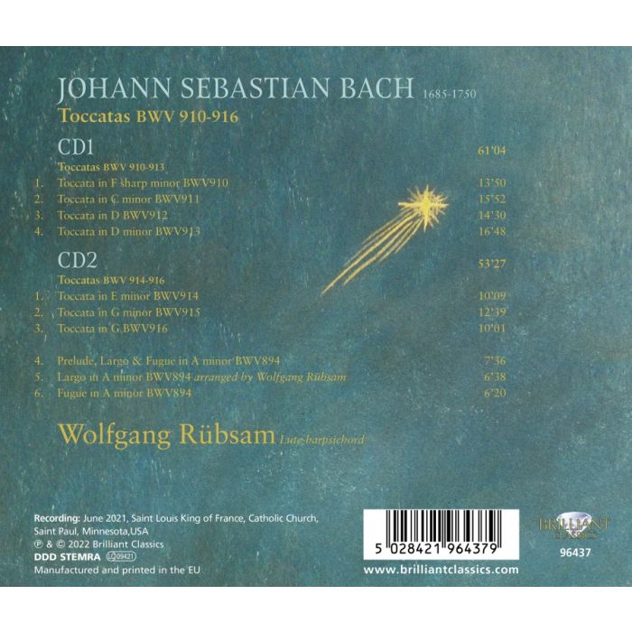 Bach: Toccatas BWV 910-916 - slide-1