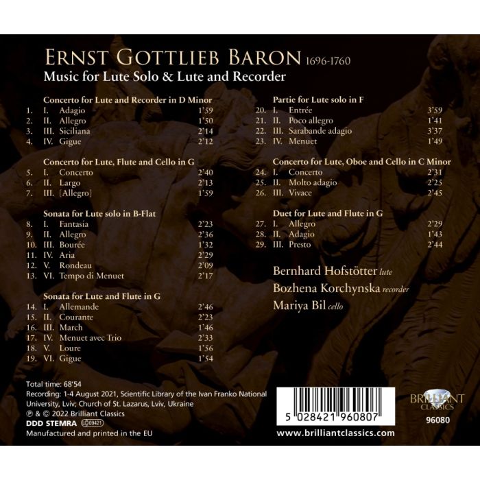 Baron: Music for Lute Solo & Lute and Recorder - slide-1