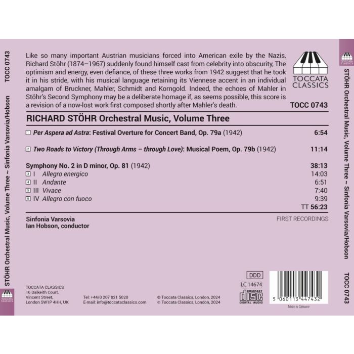 Stöhr: Orchestral Music Vol. 3 - slide-1