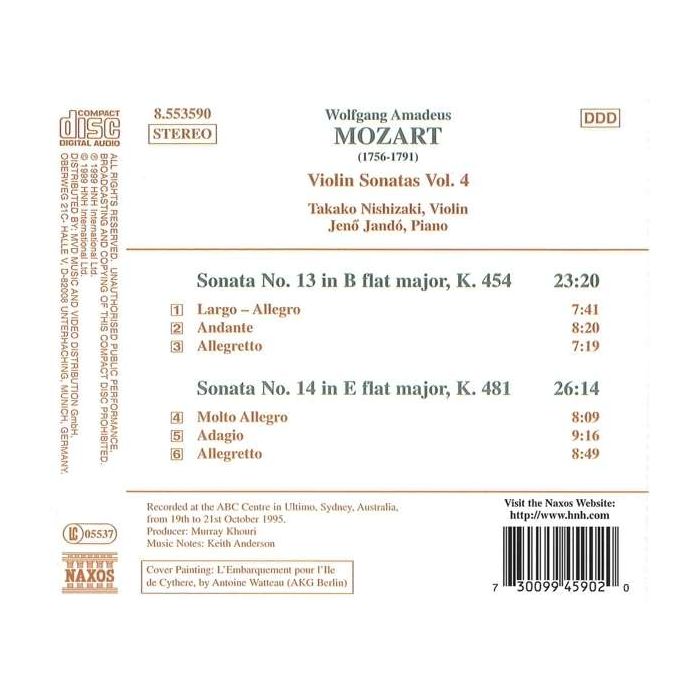 MOZART: Violin Sonatas - slide-1