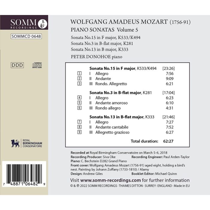 Mozart: Piano Sonatas Vol. 5 - slide-1