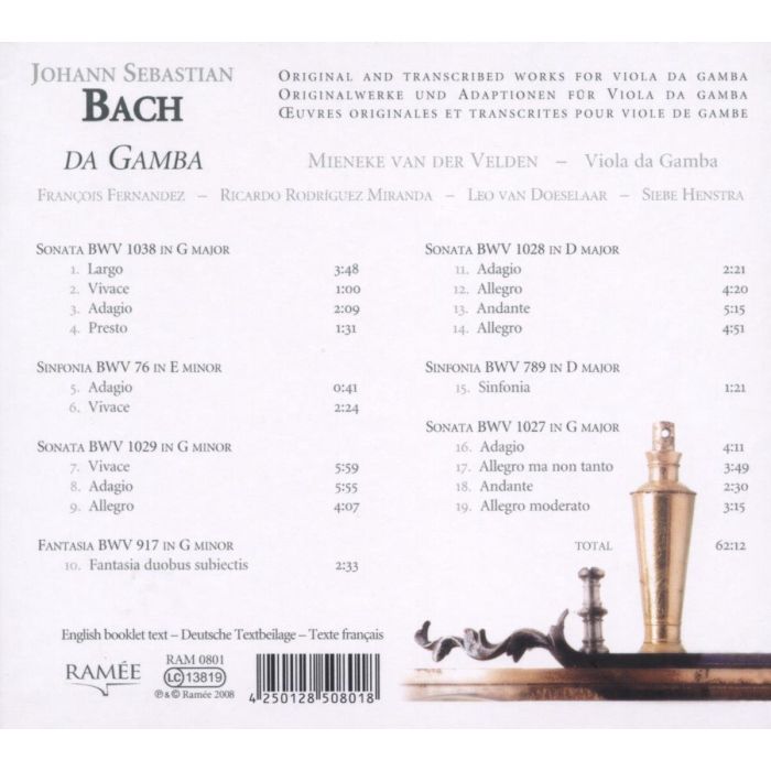 Bach: Viola Da Gamba - Transcripted And Original Works - slide-1